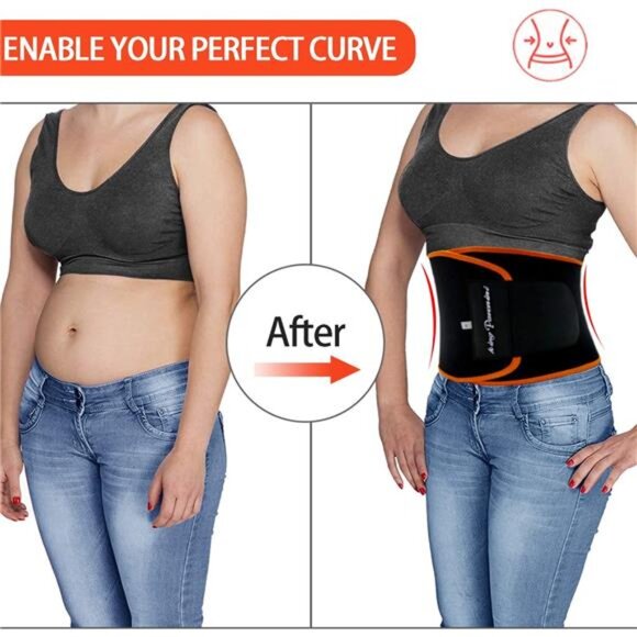 Waist Trimmer for Women & Mens Waist Trainer Sweat Belt Plus Size, Upgraded - Picture 4 of 7